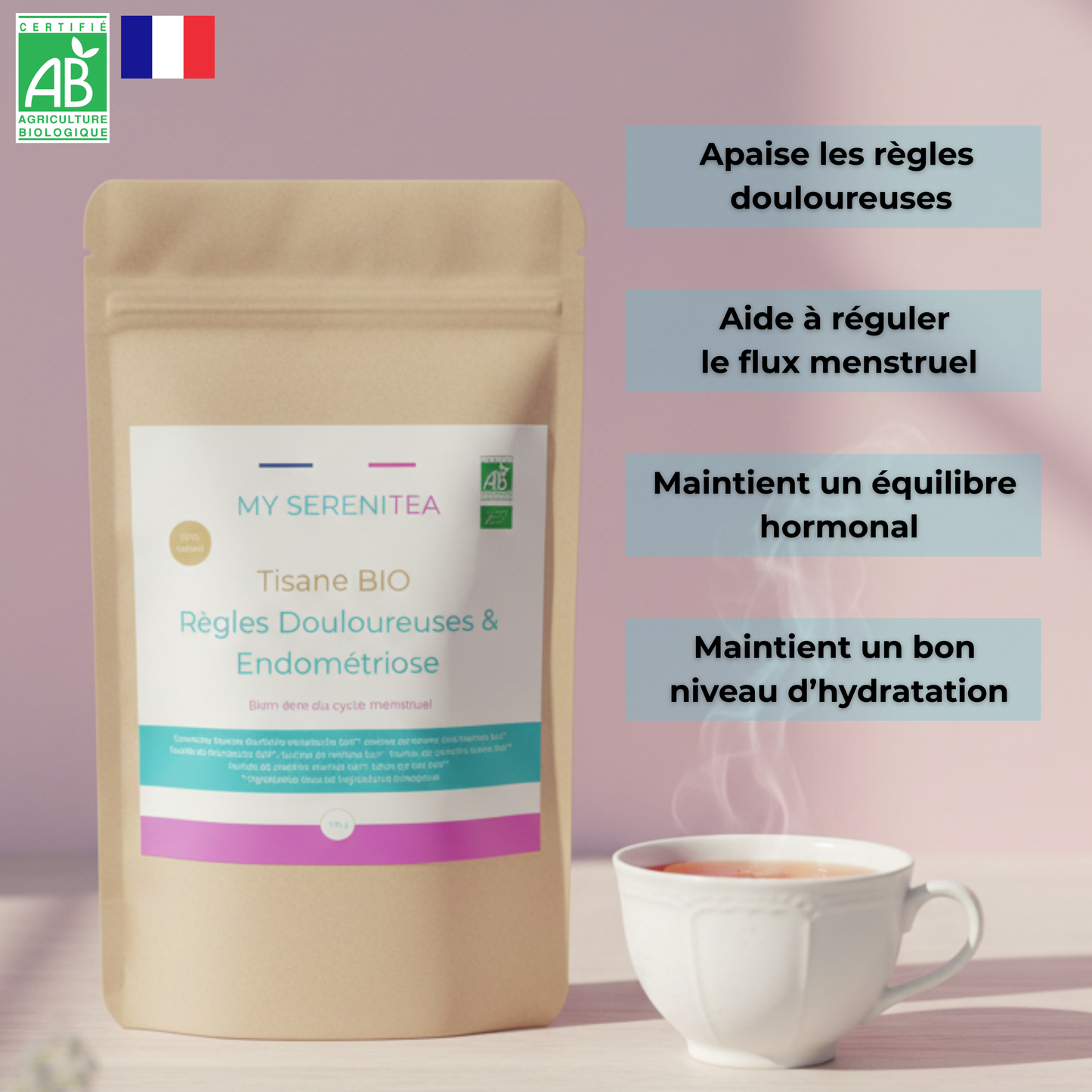 Tisane BIO - Règles Douloureuses & Endométriose